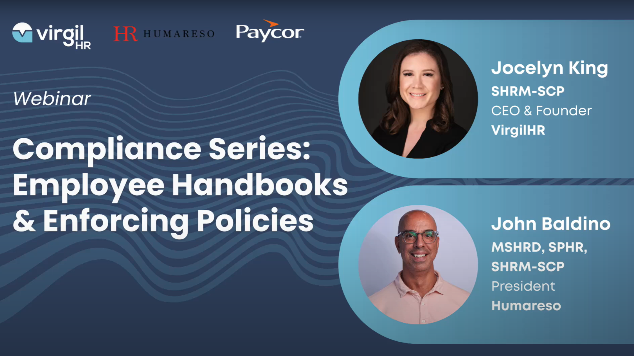 Compliance Series Employee Handbooks & Enforcing Policies Webinar